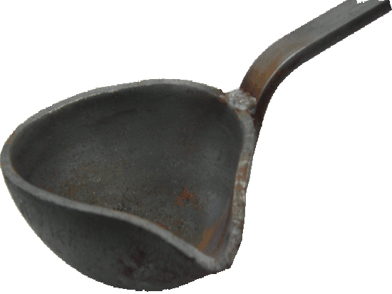 Steel Ladle 14cm Diameter with a 55cm handle